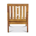 Perla Armless Chair, Cream Cream Acacia Wood