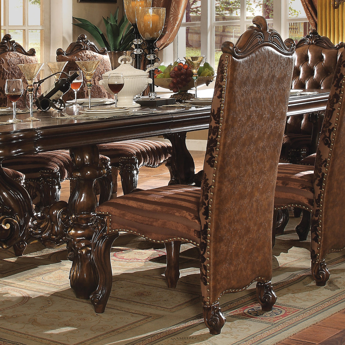 Light Brown And Cherry Oak Tufted Arm Chair Set Of 2 Solid Light Brown Dining Room Arm Chair Tufted Back Set Of 2 Faux Leather