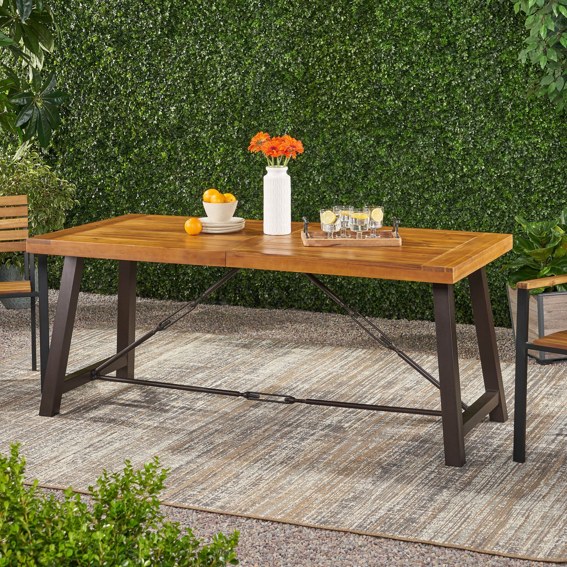 Catriona Dining Table Teak Acacia Wood