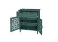 2 Door 2 Drawer Cabinet, American Furniture, Suitable For Bedroom, Living Room, Study Dark Green Mdf