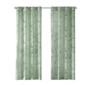 Palm Leaf Burnout Window Sheer Sage Green 50X84