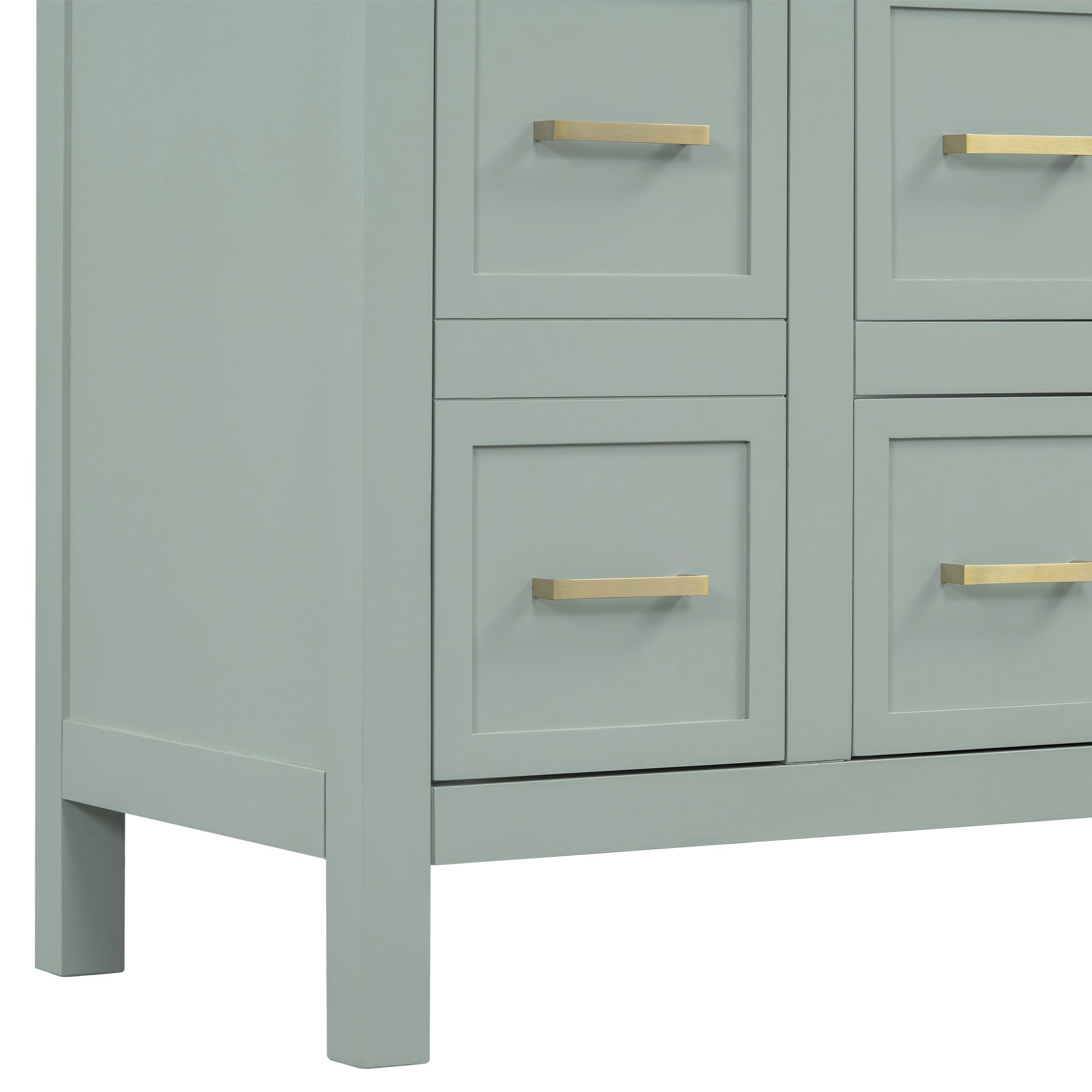 Cabinet Only 36" Light Green Bathroom Vanity Sink Not Included Green Bathroom Solid Wood Mdf