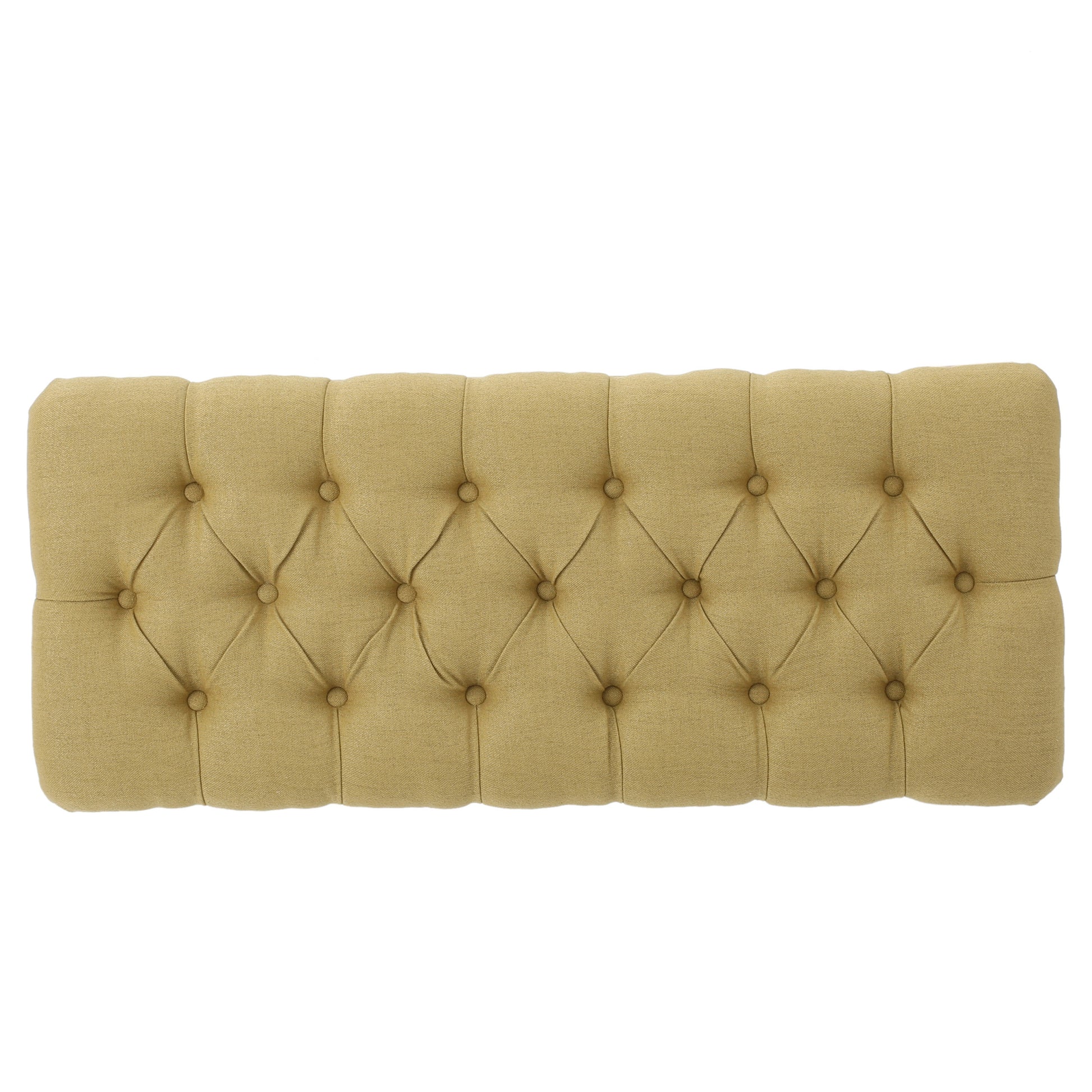 Hilton Ottoman Yellow Fabric