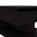 Portland Lift Top Coffee Table Black Contemporary Freestanding Pine Drawers Coffee & End Tables Rectangular Melamine Engineered Wood