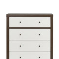 Nordic 4 Drawer Chest Walnut Mdf