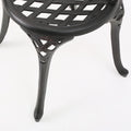 Bono Metal Bistro Set Black Aluminium