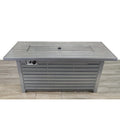 Steel Propane Natural Gas Outdoor Fire Pit Table With Lid Gray Garden & Outdoor Modern Stone Stainless Steel