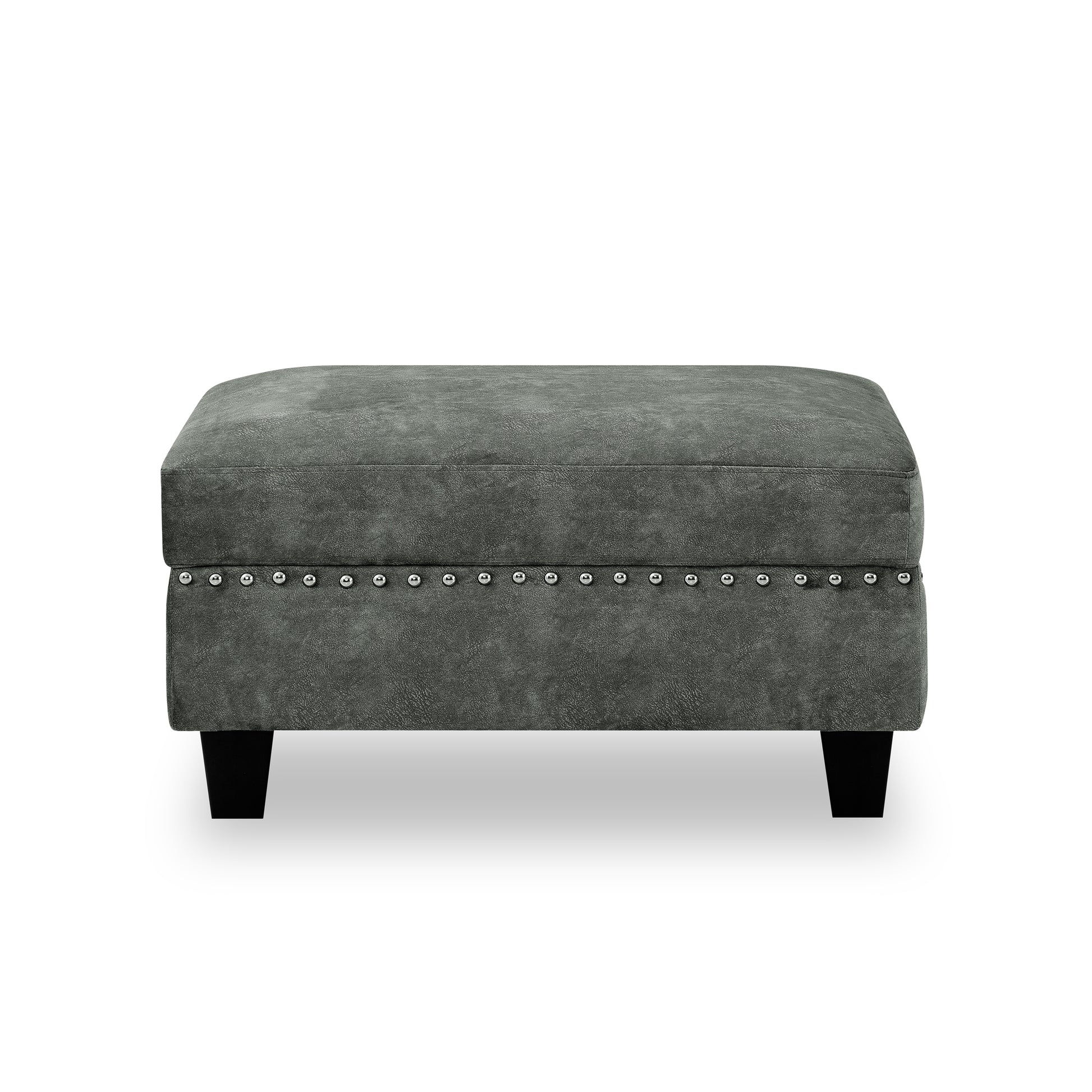 Sectional 3 Seaters Sofa ,Double Sided Multi Functional Footstool, Storage Matnon Slip Leg, Two Pillows, Velvet, Light Grey Light Grey Velvet 3 Seat