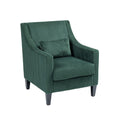 Coolmore Modern Accent Chair,Upholstered Armchair With Scooped Arms For Bedroom,Apartment,Studio,Office,Waiting Room Emerald Corduroy Emerald Foam Corduroy