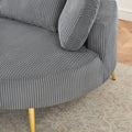 3206Gray Comfortable Seating Suitable For Small Apartment Bedroom Space Gray Corduroy 1 Seat
