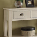 Cream 4 Drawer Console Table Cream Primary Living Space Drawers Rectangular Wood