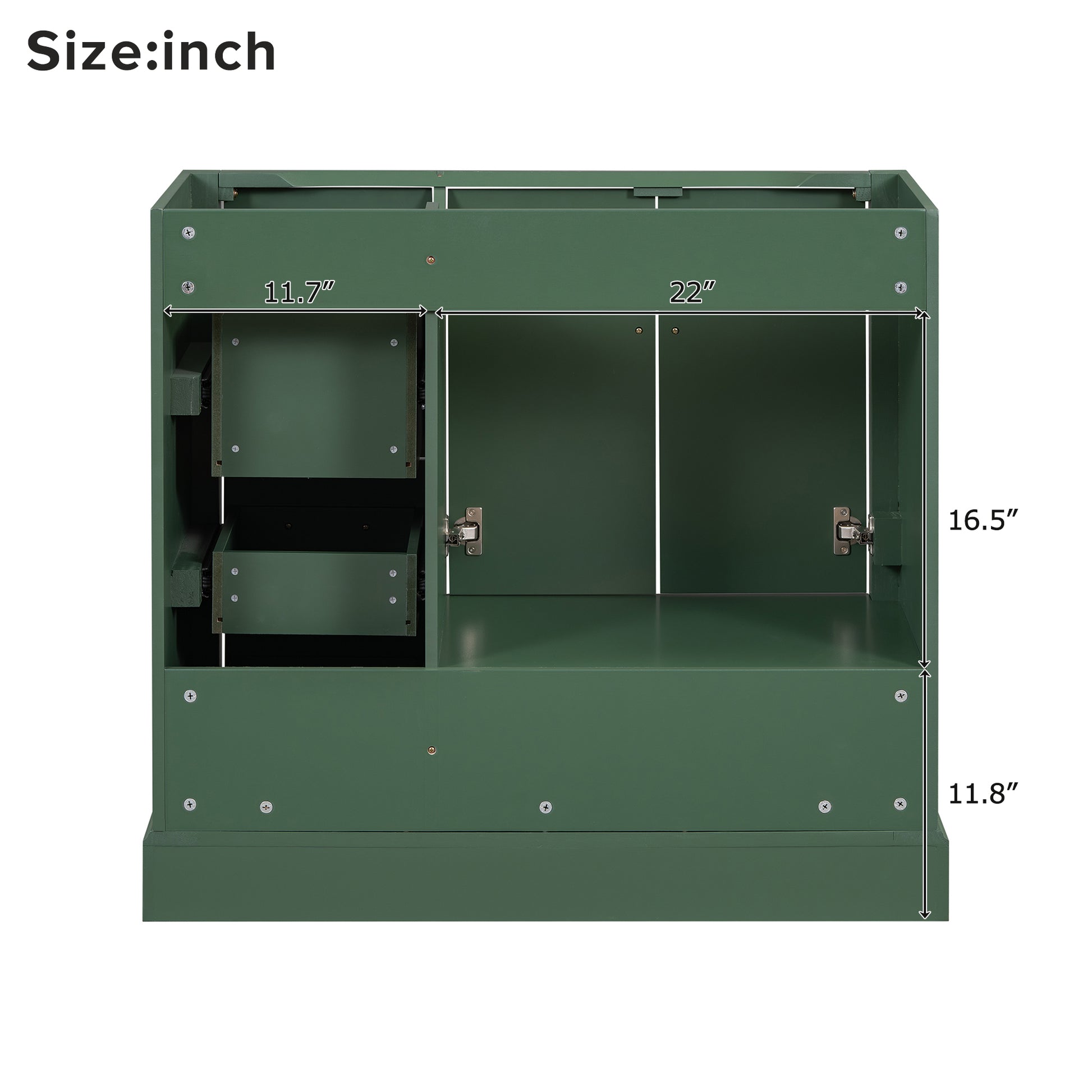 Cabinet Only 36" Green Traditional Bathroom Vanity Sink Not Included Green Bathroom American Traditional Solid Wood Mdf