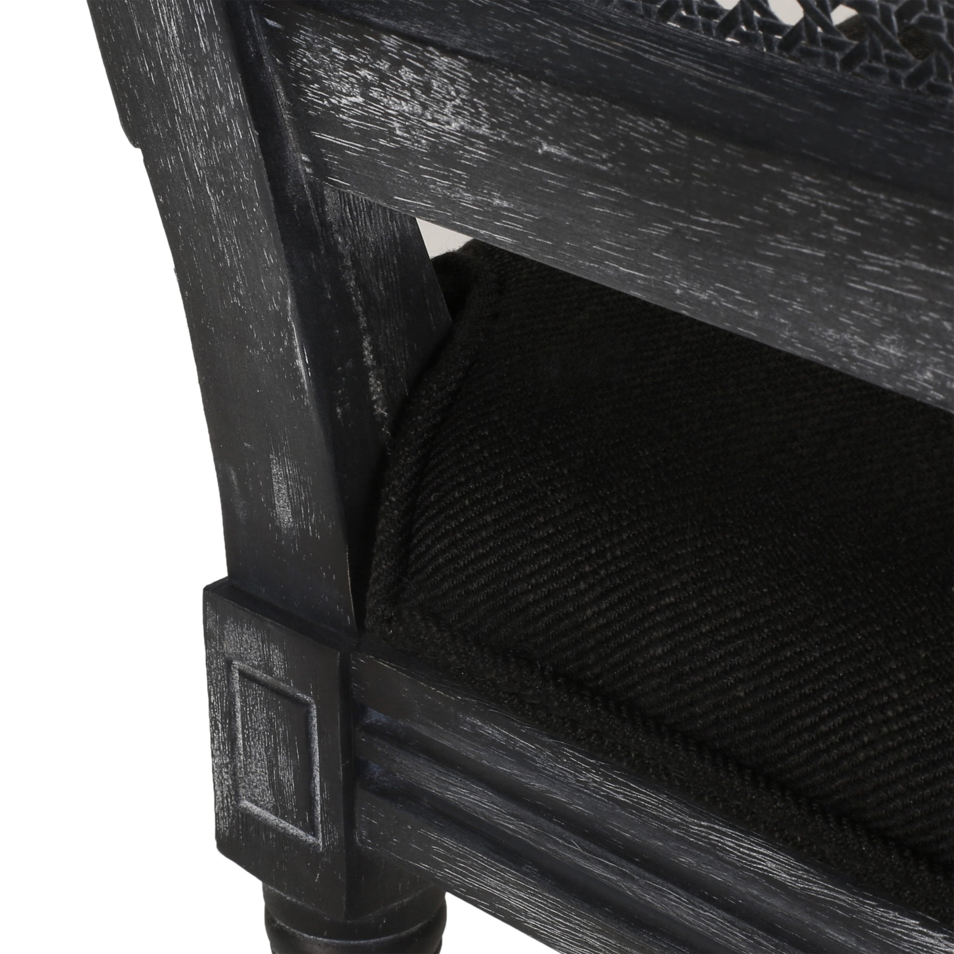 Dining Chair Black Fabric