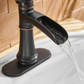 Oil Rubbed Bronze Bathroom Sink Faucet With Single Lever Handle Oil Rubbed Bronze Brass