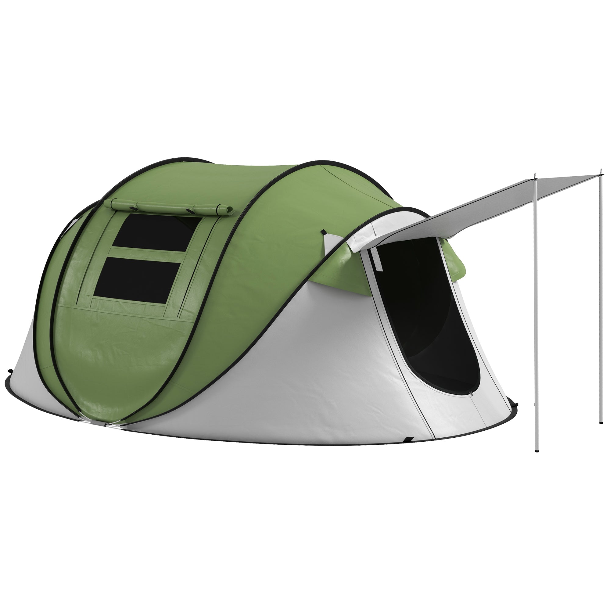 instant pop up camping tent Outsunny Pop Up Tent, Instant Camping Tent With Porch And Carry Bag, 3