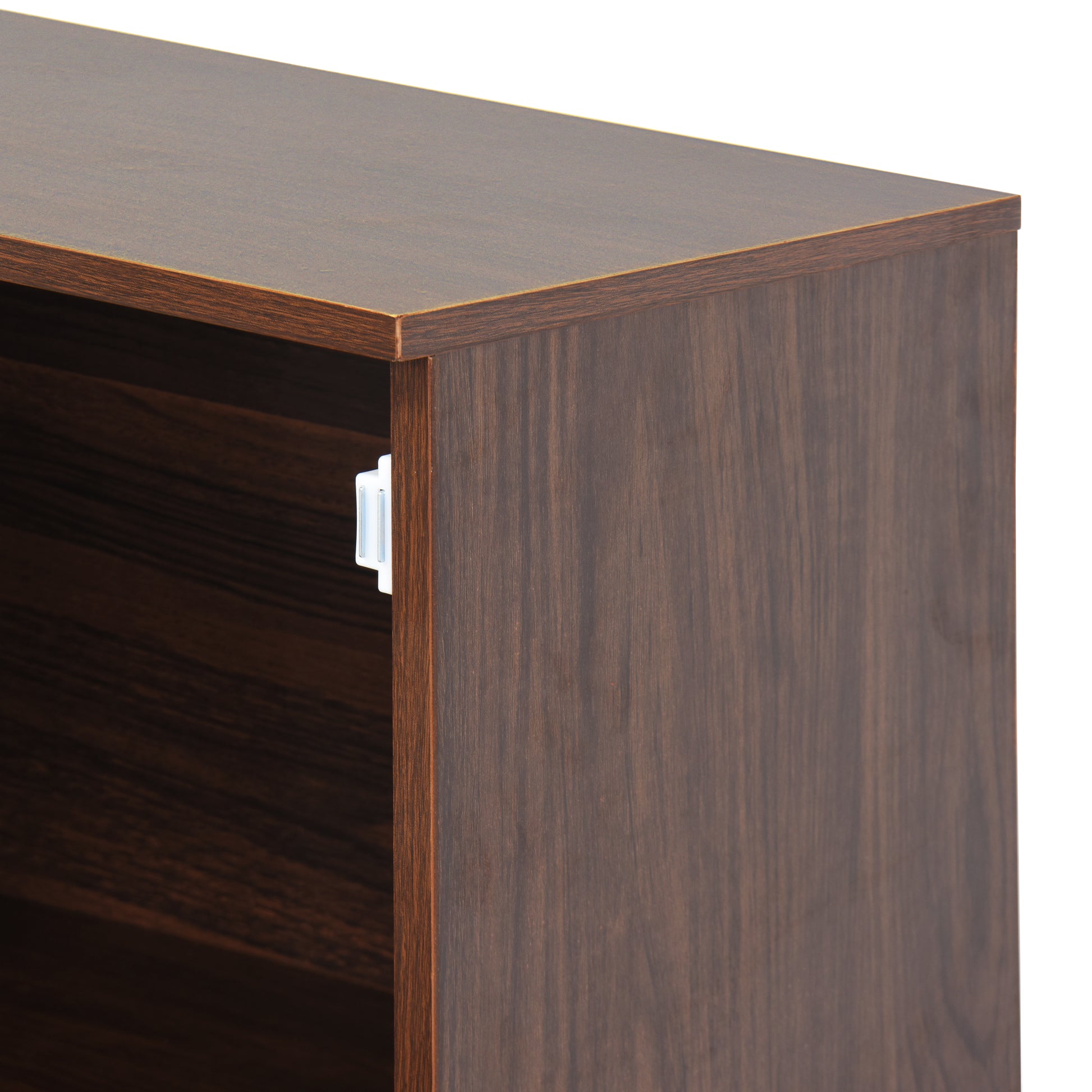 Desk Cabinet, With Storage Drawer & Shelves, Fold Up Desktop, Ideal For Home, Office, Dormitory, Small Spaces W31.49"Xd13.78"Xh47.2" Walnut Particle Board