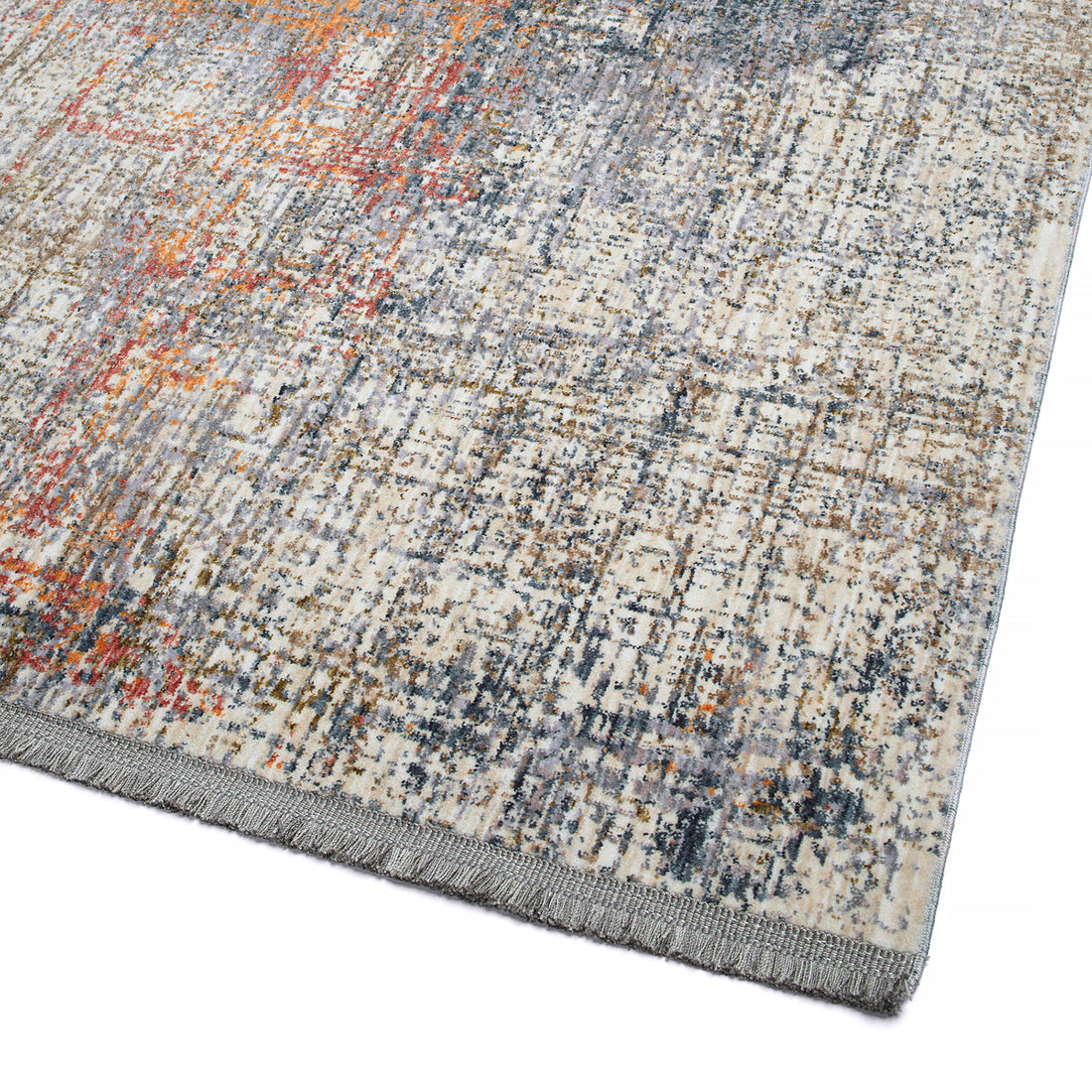 Modern, Abstract, Cut Pile 1'10" X 2'6" Rectangle Throw Rug Lavender Polyester