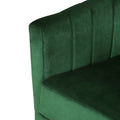 Swivel Arm Chair Emerald Velvet