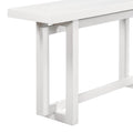 Contemporary Console Table With Wood Top, Extra Long Entryway Table For Entryway, Hallway, Living Room, Foyer, Corridor White Solid Wood Mdf