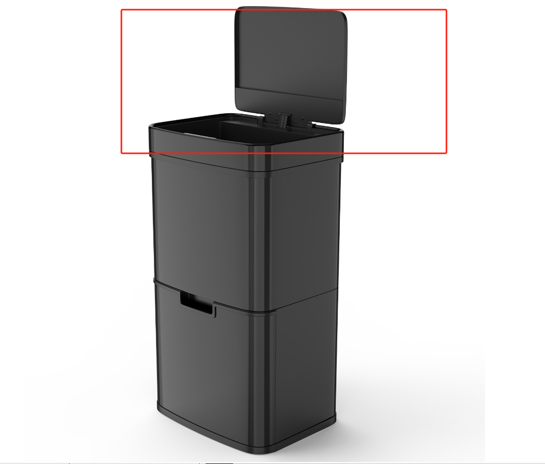 Trash Can Lid Pj62Lsd 802 B Lkj Black Abs Steel Q235