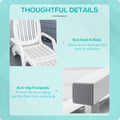Outsunny Outdoor Chaise Lounge Chair On Wheels With Storage Box, Waterproof Lounger With Quick Assembly, Folding Design, 5 Level Adjustable Backrest For Pool, Beach, Patio, Garden, White White Polypropylene