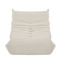 No Installation Bean Bag Chair Big Beanbag Chair For Adults Bean Bag Lounger Foam Chair For Home, Apartment, Living Room Or Gaming Venue Sofa In A Box Off White Polyester Primary Living Space Art Deco Armless Foam Polyester Blend