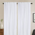 Newport Unlined Window Curtains For Bedroom, Linen Curtains For Living Room, 96 Inches Long Curtains For Living Room, Soft White Soft White Linen