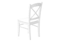 Dining Chair, Set Of 2, Side, Kitchen, Dining Room, White, Wood Legs, Transitional White Solid Wood