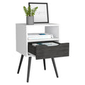 Allie Nightstand, Superior Top, Open Shelf, One Drawer Multicolor 1 Drawer Bedroom Modern Shelf Mdf Engineered Wood