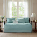 6 Piece Reversible Daybed Cover Set Blue Daybed Blue Cotton