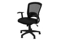 Office Chair, Adjustable Height, Swivel, Ergonomic, Armrests, Computer Desk, Work, Black Mesh, Black Metal, Contemporary, Modern Black Foam Polyester