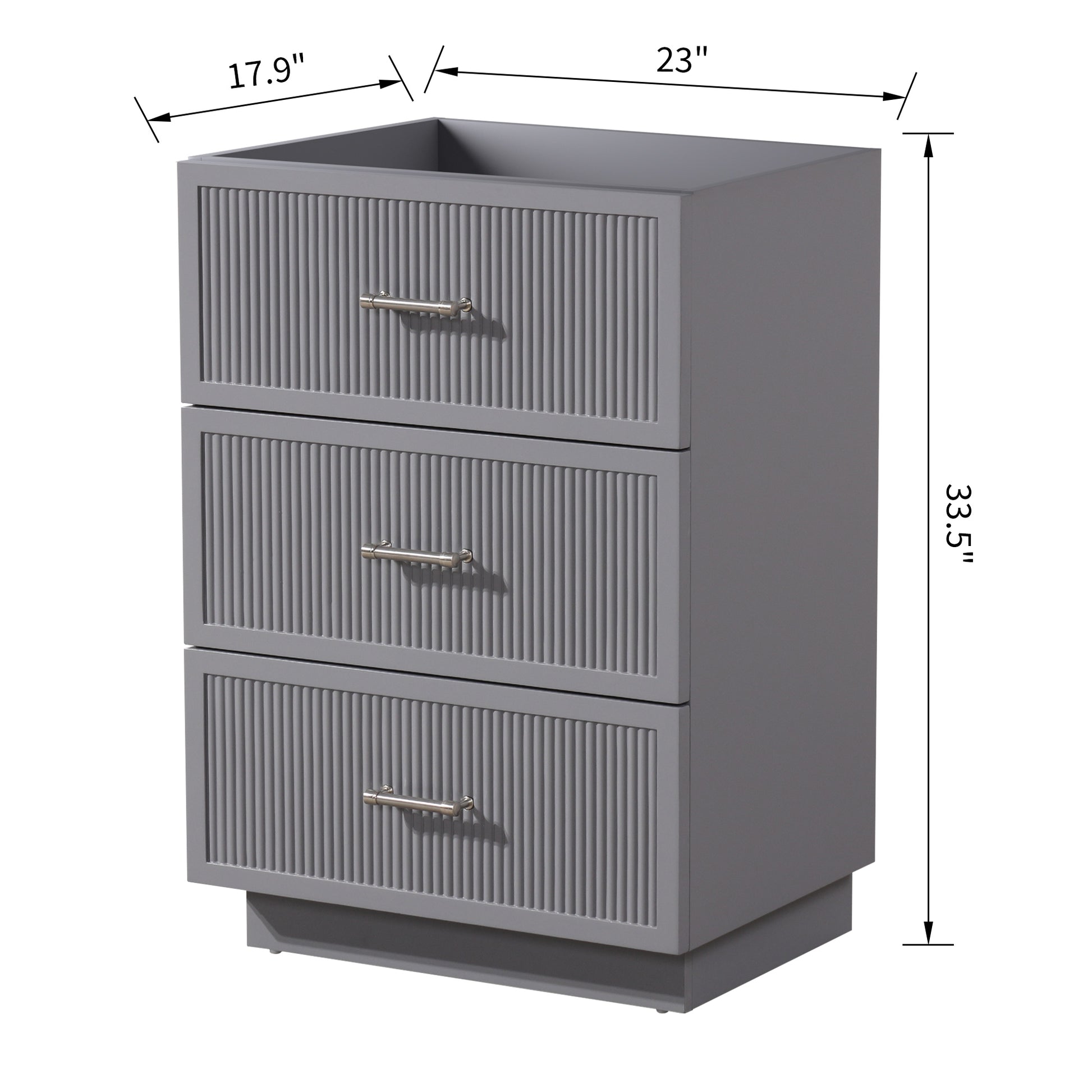 Hk2305 24 Gy Cabinet Grey Mdf