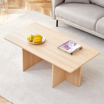 A Modern And Practical Wood Colored Coffee Table. The Coffee Table Is Made Of Medium Density Fiberboard Material And Is Suitable For Living Rooms, Bedrooms, And Study Rooms. Ct 2O Wood Mdf