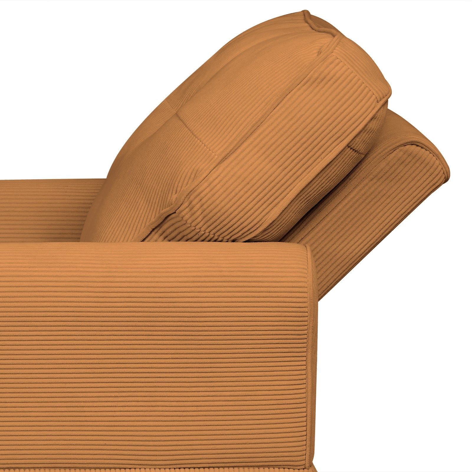 Chaise Lounge Indoor Sleeper Sofa Bed Chair Upholstered Lounge Chair For Bedroom Living Room With Rivets Brown Brown Corduroy