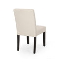 Dining Chair Beige Fabric