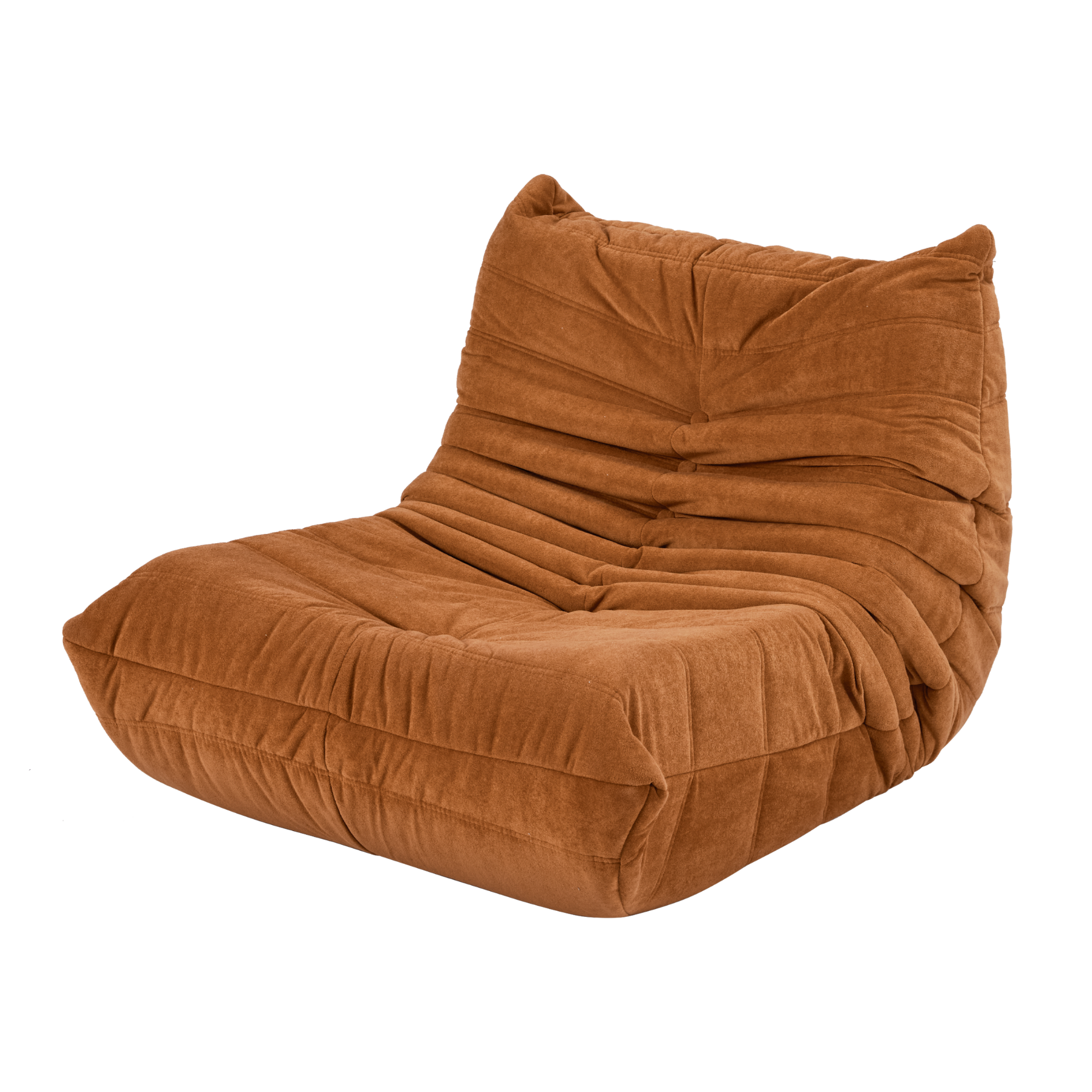 Floor Sofa Bean Bag Chair For Adults Fireside Bean Bag Lounger Memory Foam Chair For Home, Office, Apartment Or Gaming Venue Caramel Polyester Primary Living Space Firm Art Deco Armless Foam Polyester Blend