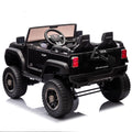 24V Two Seater Kids Ride On Car W Parents Remote Control, Licensed Toyota Lc250,2Wd,110W Motors,With Shovel,Three Point Seat Belt,Slow Start,Speed Adjustment,Bluetooth,Music For Kids Aged 3 . Black 100 149 Lbs Polypropylene