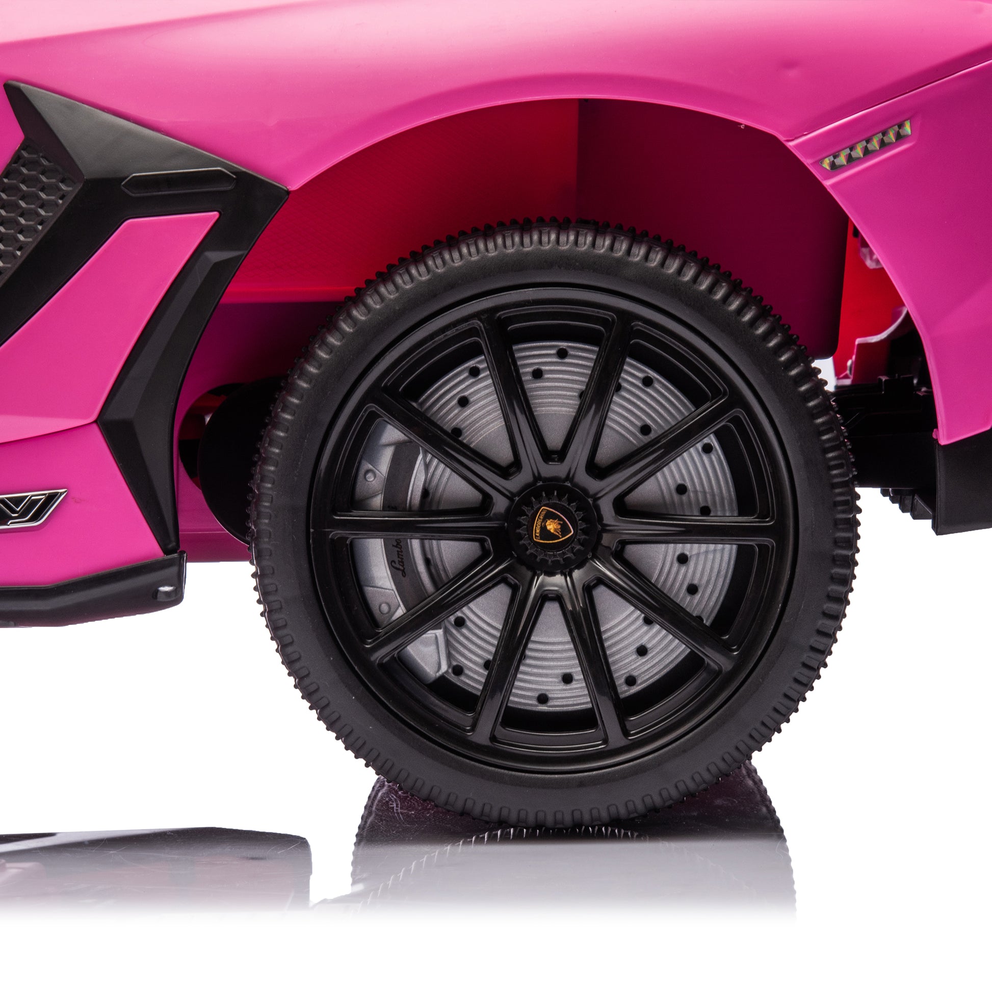 12V Kids Ride On Car W Parents Remote Control,Licensed Lamborghini Aventador Xago,Hydraulic Pressure Door,Slow Start,Early Education,Bluetooth,Adjustable Volume,Mp3,Usb,Led Lights For Kids Aged 2 4. Pink 50 99 Lbs Polypropylene