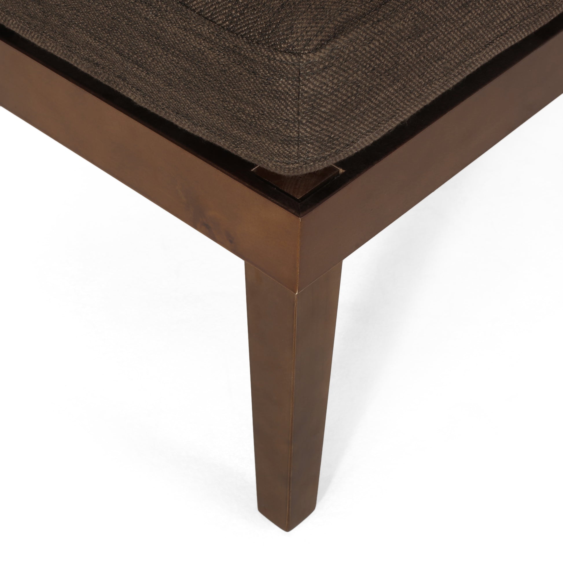 Chaise Lounge Brown Fabric