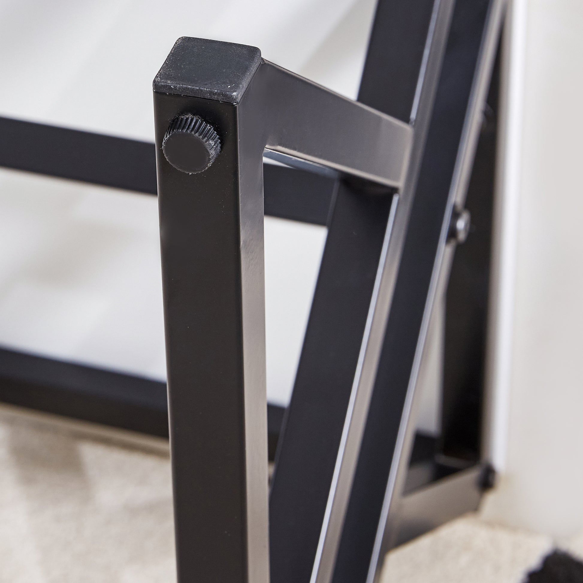 A Modern Minimalist Style Marble Patterned Coffee Table With Black Metal Legs. Computer Desk. Game Table. Tea Table. Ct Xx White Black Sintered Stone