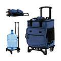 Able To Serve As A Rolling Cooler, Portable Cooler Or Adjustable Hand Truck Dark Blue Dark Blue Metal