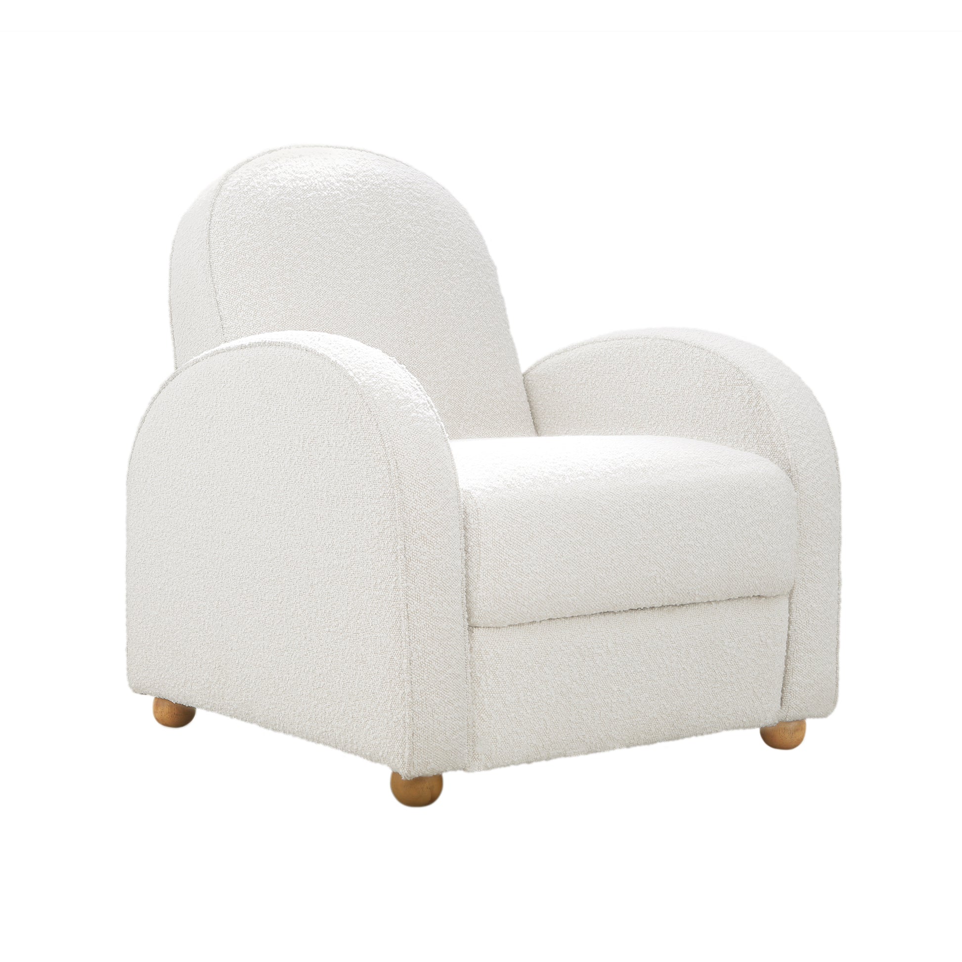 Uma Reclining Chair Cream Fabric