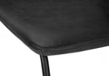 Office Chair, Bar Height, Standing, Computer Desk, Work, Black Leather Look, Black Metal, Contemporary, Modern Black Foam Polyurethane