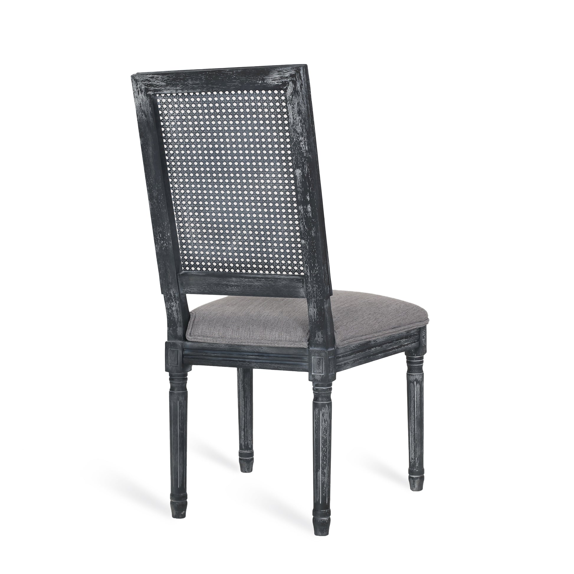 Dining Chair Grey Fabric