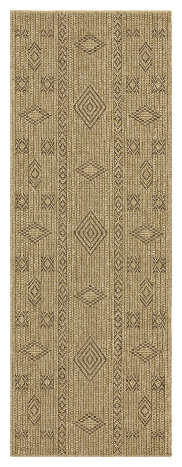 Earth Gc Ntl1002 Jute Mocha 2 Ft. 7 In. X 7 Ft. 3 In. Indoor Outdoor Area Rug Natural & Light Brown Polyester Polypropylene