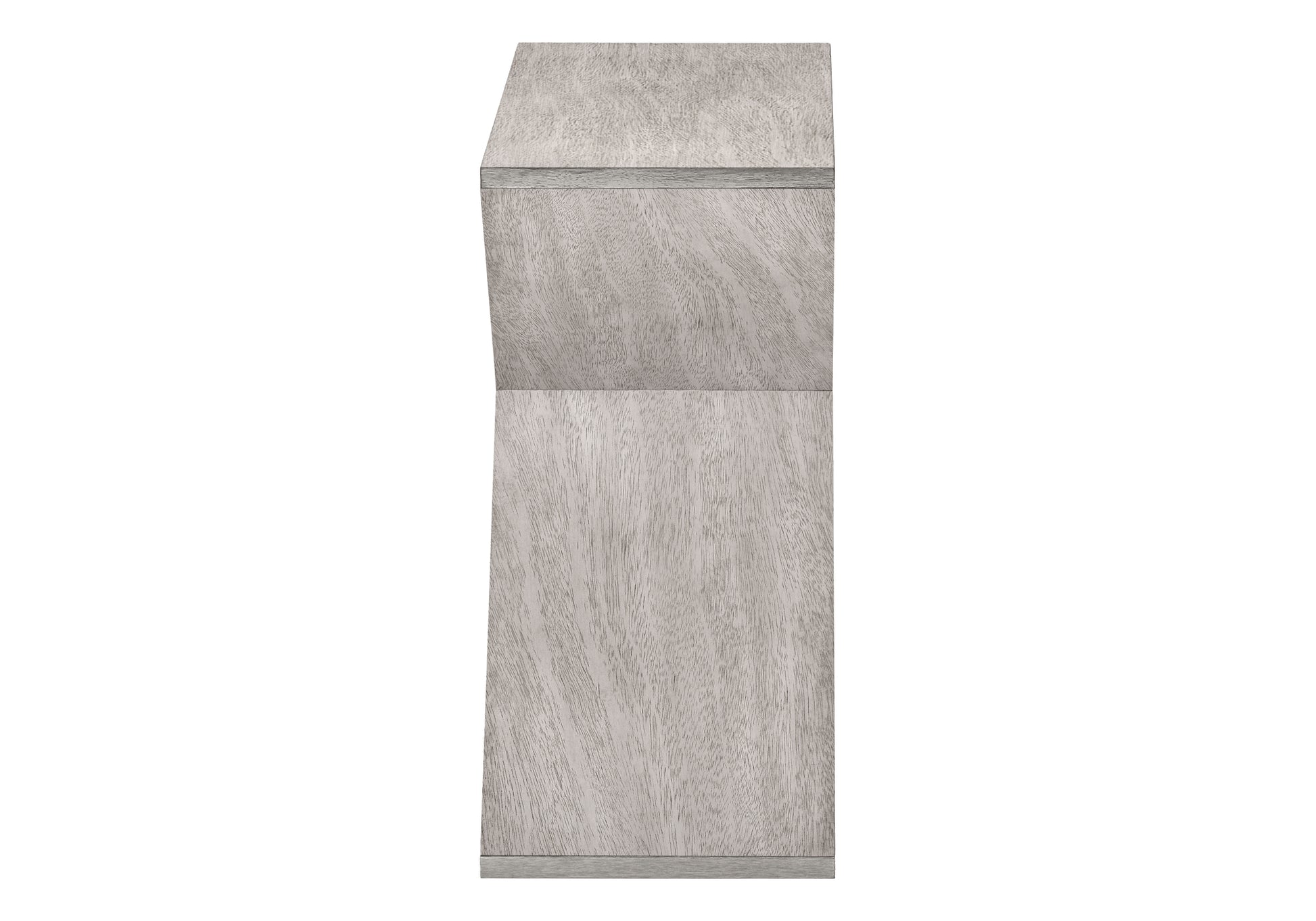 Accent Table, Side, End, Nightstand, Narrow, Small, Bedroom, Living Room, Lamp, Grey Veneer, Contemporary Gray Wash Mdf