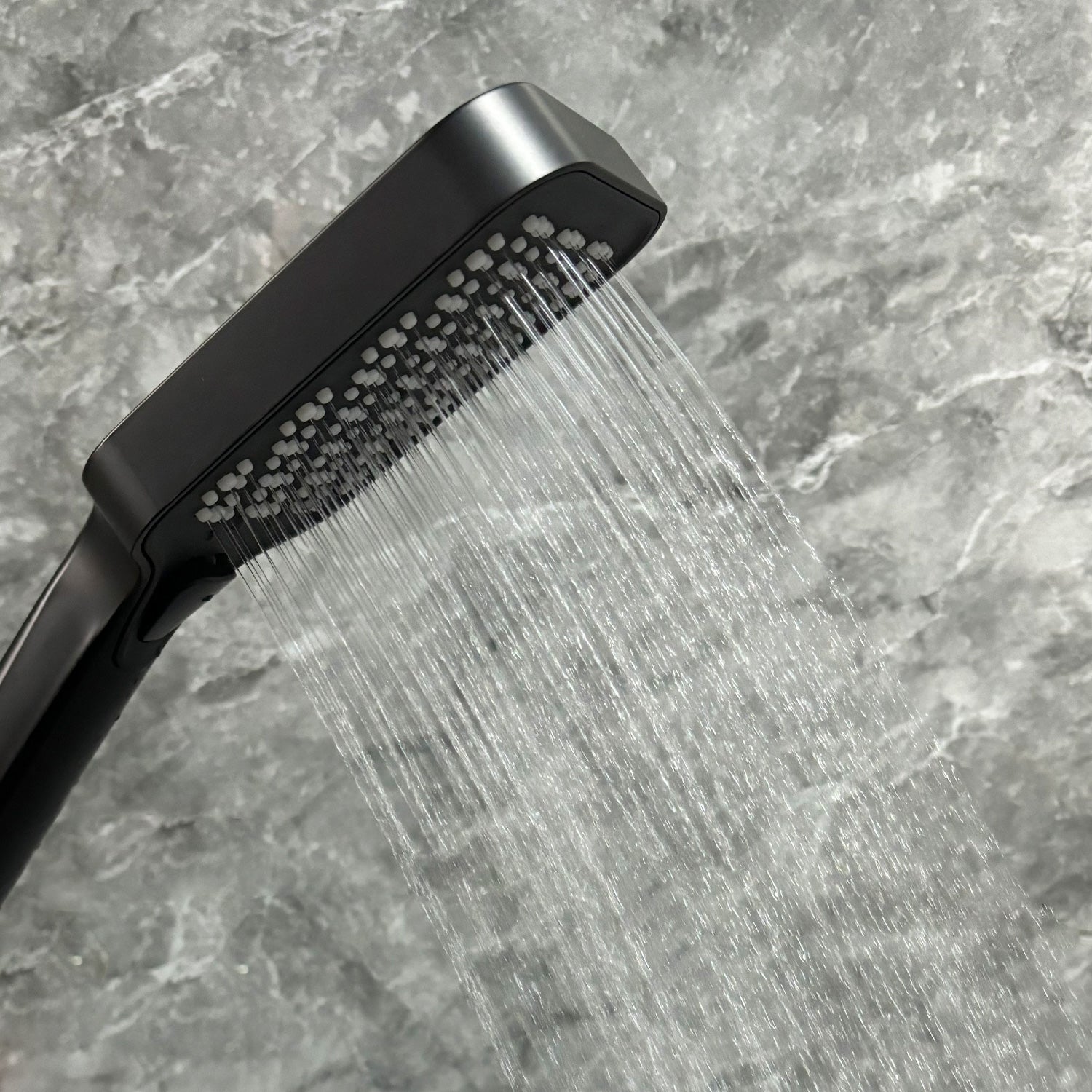 Handheld Shower With Slide Bar And Hose Matte Black Stainless Steel