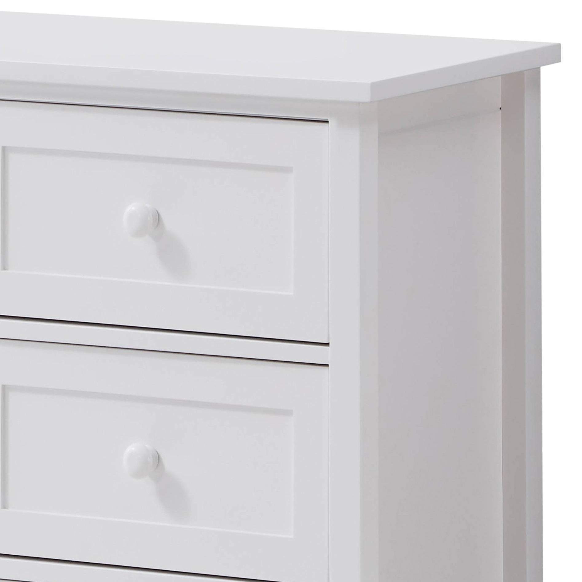 White 6 Drawer Dresser White Bedroom Wood