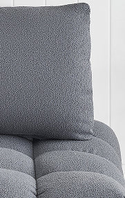 30 Inches Long, Teddy Sofa Fabric, With Spacious And Comfortable Seat, For Apartment Office Living Room Gray Gray Teddy 1 Seat