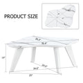 Modern Minimalist Wood Color Table Top. Solid Wood Legs, Cloud Shape To Give You A Experience, Computer Desk. The Game Table. Suitable For Dining And Living Rooms. White Mdf